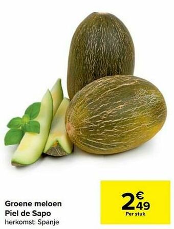 Carrefour Groene meloen piel de sapo aanbieding