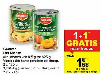 Del monte halve perziken op siroop