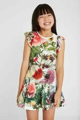Desigual T-shirt met vleermuismouwen - WHITE - 9/10 aanbieding