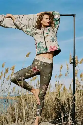 Desigual Kort gewatteerd jack met print - BROWN - S aanbieding