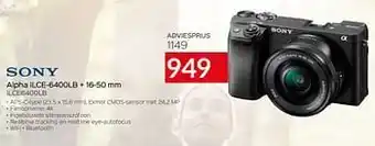 Selexion Sony alpha ilce-6400lb + 16-50 mm ilce6400lb aanbieding