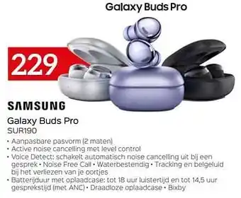 Selexion Samsung galaxy buds pro sur190 aanbieding