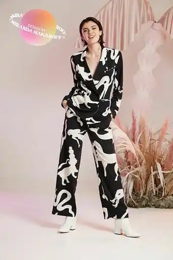 Desigual Blazer met dubbele knoopsluiting - BLACK - M aanbieding