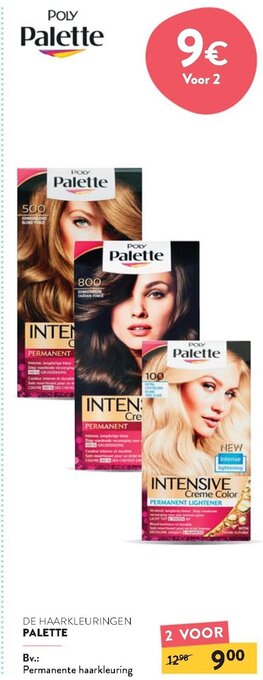 Di Poly Palette Permanente Haarkleuring aanbieding