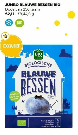 Jumbo Jumbo blauwe bessen bio aanbieding