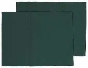 HEMA Placemats Ribbel Katoen 32x42 Groen - 2 Stuks