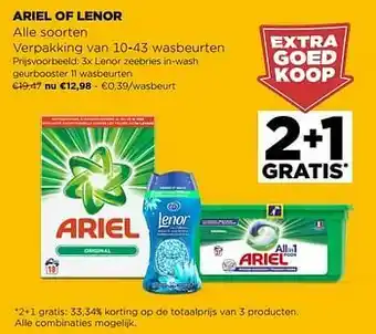 Jumbo Lenor zeebries in-wash geurbooster aanbieding