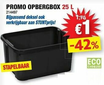 Hubo Promo opbergbox aanbieding