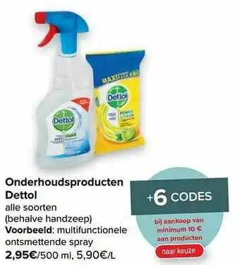 Carrefour Market Dettol multifunctionele ontsmettende spray aanbieding