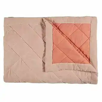 Leen Bakker KAAT Amsterdam plaid Ogibly - roze - 260x260 cm - Leen Bakker aanbieding