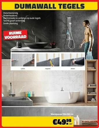 Dumawall tegels wandpaneel