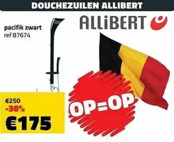 Bouwcenter Frans Vlaeminck Douchezuilen allibert pacifik zwart aanbieding