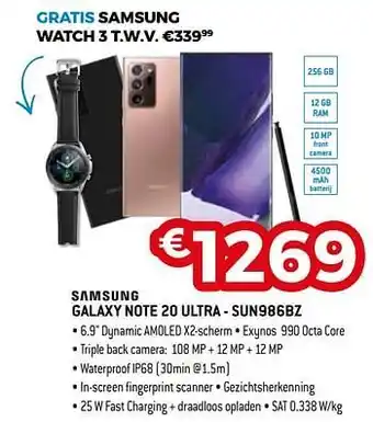 Exellent Samsung galaxy note 20 ultra - sun986bz aanbieding