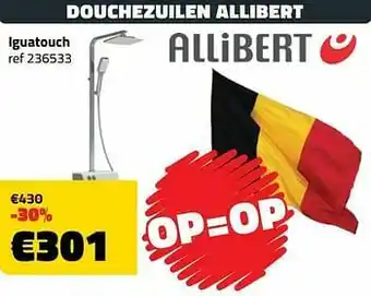 Bouwcenter Frans Vlaeminck Douchezuilen allibert iguatouch aanbieding