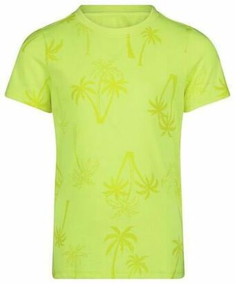 HEMA HEMA Kinder T-shirt Palmbomen Geel (geel) aanbieding