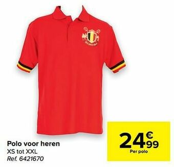Carrefour Polo voor heren aanbieding