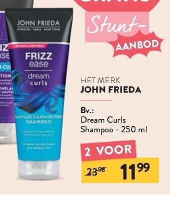 Di John Frieda Dream Curls Shampoo 250ml aanbieding