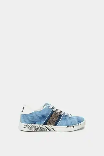 Desigual Uniseks sneakers met denimeffect - BLUE - 42 aanbieding