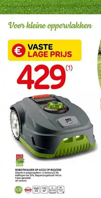 Brico Robotmaaier Op Accu Cp-ro2-500 aanbieding
