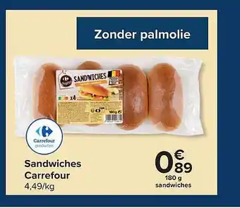 Sandwiches Carrefour 180g