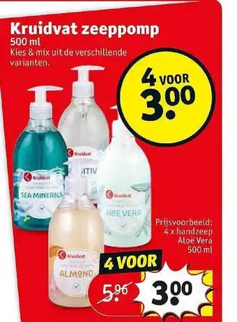 Kruidvat Kruidvat Zeeppomp 500 ml aanbieding