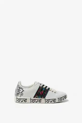 Desigual Sneakers in hindoe-stijl LOVE - WHITE - 41 aanbieding