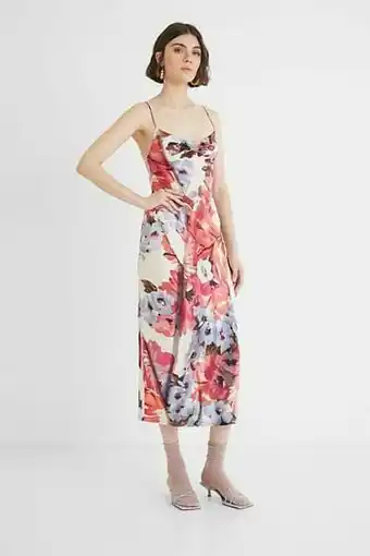 Desigual Jurk met slipdress-model - RED - XL aanbieding