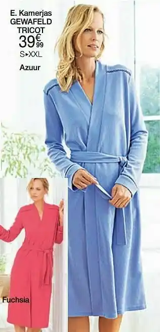 Damart Kamerjas gewafeld tricot aanbieding