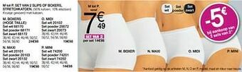 Damart Set van 2 slips of boxers stretchkatoen mini aanbieding