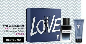 ICI PARIS XL Yves saint laurent set y edp + showergel aanbieding