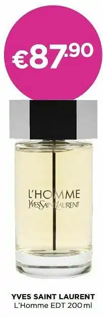 ICI PARIS XL Yves saint laurent l`homme edt aanbieding