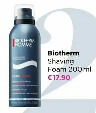 ICI PARIS XL Biotherm shaving foam aanbieding