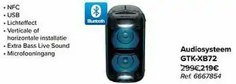 Carrefour Sony audiosysteem gtk-xb72 aanbieding
