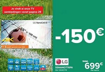 Carrefour Lg 55nano776pa aanbieding