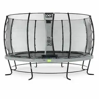 Brico Exit trampoline Elegant + veiligheidsnet Economy ø427cm grijs aanbieding