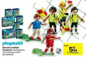 Carrefour Voetbalspeler, verschillende landen aanbieding