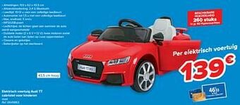 Carrefour Elektrisch voertuig audi tt cabriolet voor kinderen aanbieding