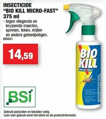 Hubo Insecticide bio kill micro-fast aanbieding
