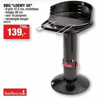 Hubo Bbq loewy 50 aanbieding