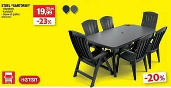 Hubo Stoel santorini aanbieding