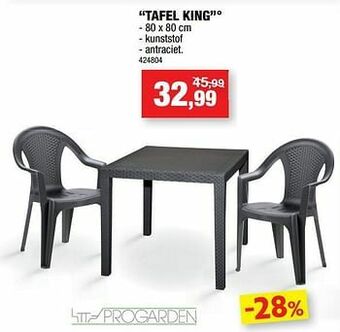 Hubo Tafel king aanbieding