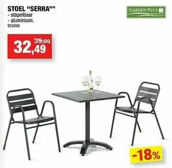 Hubo Stoel serra aanbieding