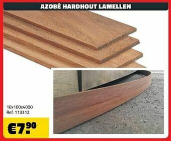 Bouwcenter Frans Vlaeminck Azobé hardhout lamellen aanbieding