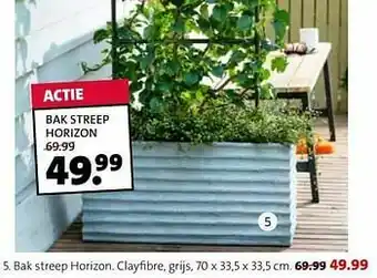 Bak streep horizon