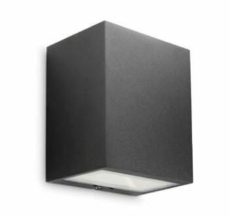 Brico Philips wandverlichting Flagstone zwart 3x1W aanbieding