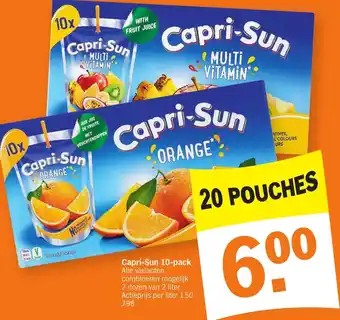 Albert Heijn Capri-sun 10-pack 2L aanbieding