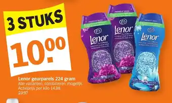Albert Heijn Lenor geurparels 224g aanbieding