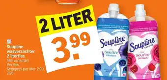 Albert Heijn Soupline wasverzachter 2 literfles aanbieding