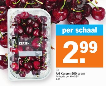 Albert Heijn Kersen 500g aanbieding