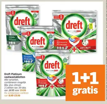 Albert Heijn Dreft platinum vaatwastablletten aanbieding